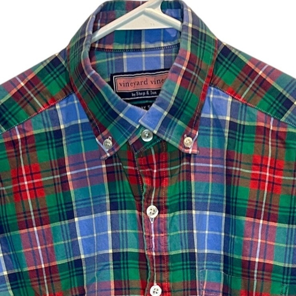 Vineyard Vines Murray Shirt Men's‎ Plaid Long Sleeve Button Down Cotton Small